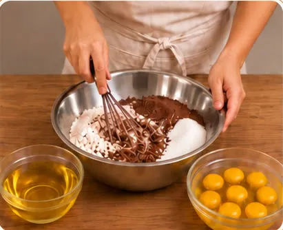 Mezclando ingredientes sin receta